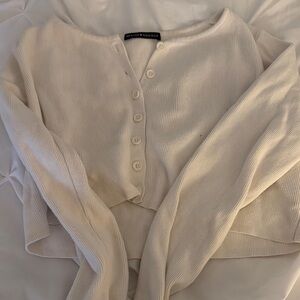 White Button-Up Women's Top